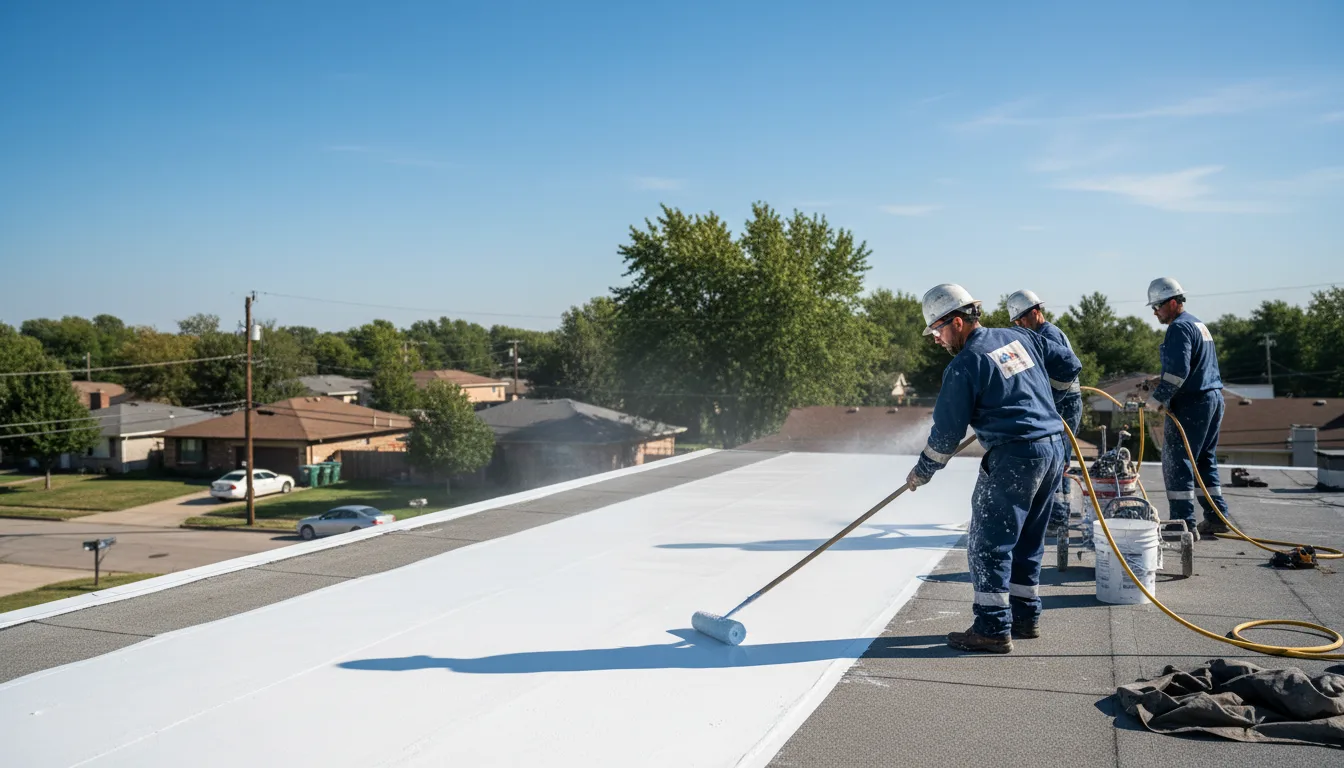 Commercial roof coating in Breaks, VA near me